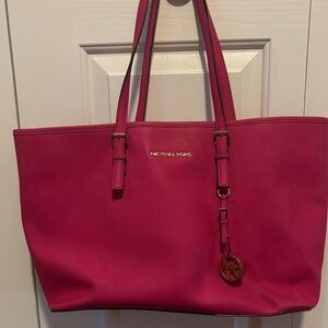 Michael Kors Fuchsia Tote Bag